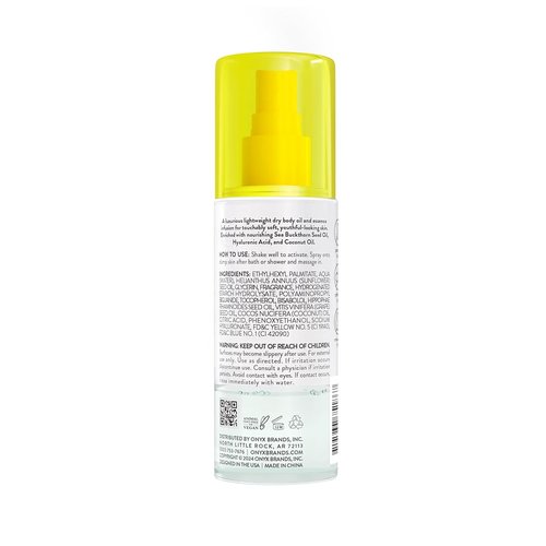 Onyx Professional Hydrating Dry Body Oil - Coconut Bliss | 3.7 Fl Oz, 2-Pack for Silky Skin