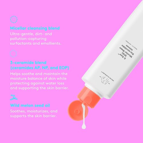 Drunk Elephant E-Rase Milki Micellar Water - 240 ml/8 fl oz - Mild No-Rinse Formula - Clean Clinical Skincare - Cruelty-Free - Dermatologist-Tested - Free of Essential Oils, Silicones, and Fragrance