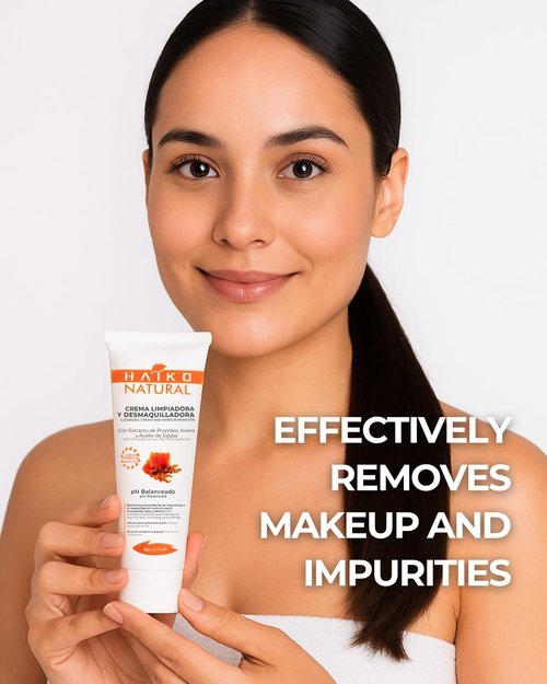 Regine Switzerland Hydrating Cleansing Cream - Non-Greasy Makeup Remover with Propolis & Oat, 2.7 fl oz / 80g