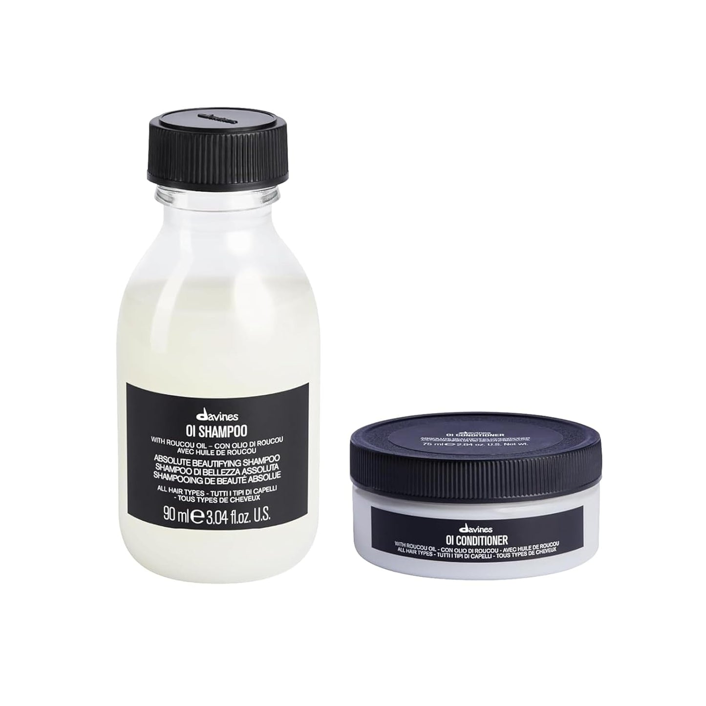 Davines OI Shampoo - Nourishing Formula for All Hair Types | Achieve Shine, Volume & Silky Smoothness