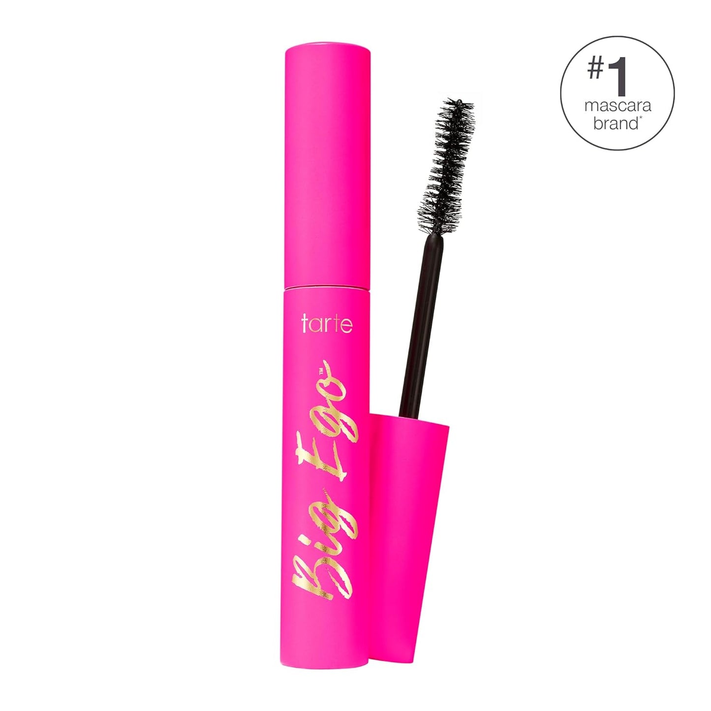 Tarte Big Ego Mascara - Ultra-Black, Long-Wear Vegan Formula for Fuller, Volumized Lashes