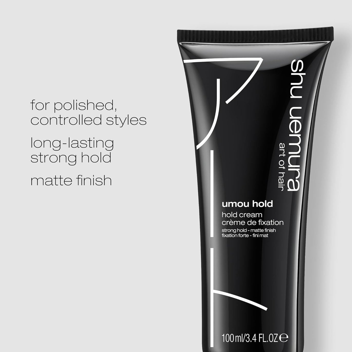 Shu Uemura Art of Hair Umou Hold Hair Cream - Long-Lasting Hold & Natural Shine, 3.4 Fl Oz