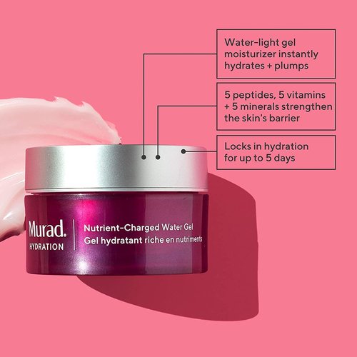 Murad Hydration Bundle | Clarifying Cleanser with Salicylic Acid & Nutrient-Charged Water Gel - 6.75 oz & 1.7 fl oz