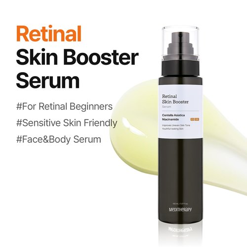 MEDITHERAPY Retinal Skin Booster Serum - Anti-Aging Retinaldehyde & Niacinamide | Hydrating Facial Serum for All Skin Types, 5.07 fl oz
