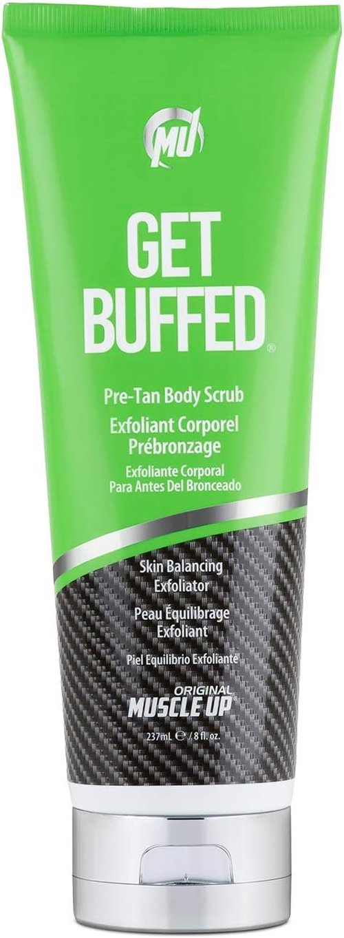 Pro Tan Get Buffed Body Scrub - Pre-Tan Exfoliator for Balanced Skin pH | 8 oz.