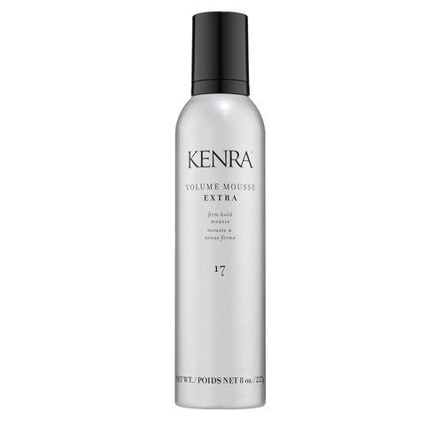 Kenra Volume Mousse Extra 17 | Firm Hold Mousse | Non-drying, Non-flaking Lightweight Formula | Tames Frizz & Conditions |Thermal Protection up to 450F| All Hair Types | 8 oz