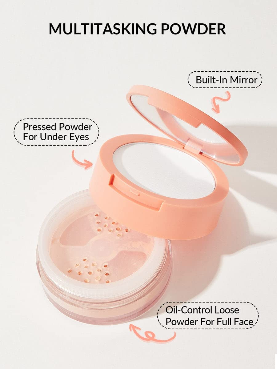 SheGlam Insta-Ready Loose Under Eye Setting Powder - Bisque Shade for Flawless Finish