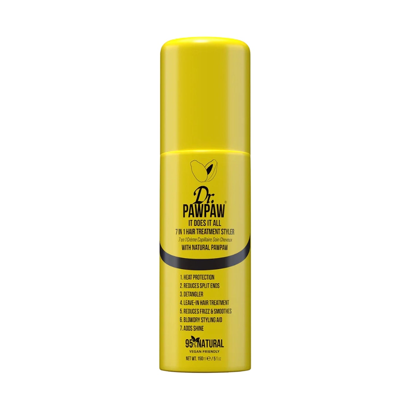 Dr.PAWPAW It Does It All: 7 in 1 Hair Treatment Styler with Papaya, Aloe Vera, Coconut Oil, Vegan & Natural (150 ml)