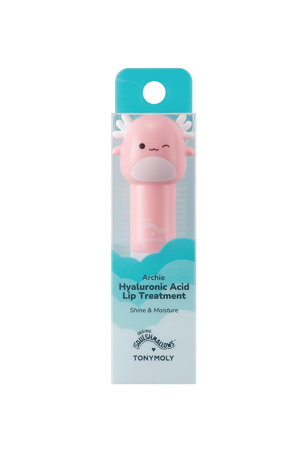 TONYMOLY x Squishmallows Archie Lip Treatment Stick – Hydrating Lip Balm with Hyaluronic Acid, Moisturizing & Plumping Lip Care for Dry, Chapped Lips, 0.49 oz