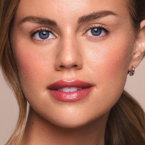 Jouer Essential Lip Enhancer Shine Balm - Tinted Moisturizing Lip Balm with Jojoba Oil - Bare Rose Color for Plump, Nourished Lips