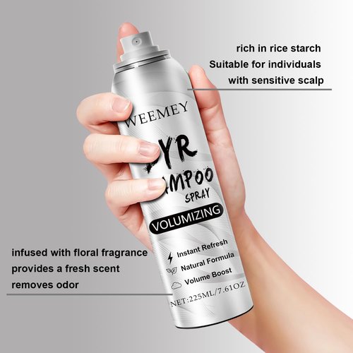 Regine Switzerland Dry Shampoo Spray - Volumizing Formula with Rice Starch for Light Tones