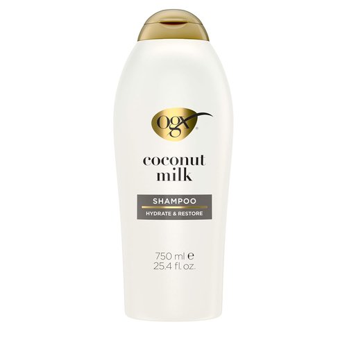 OGX Nourishing + Coconut Milk Shampoo - Hydrating Formula for Soft, Moisturized Hair | 25.4 fl. oz