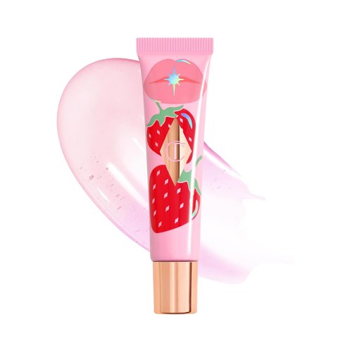 Charlotte Tilbury Healthy Glow Nectar Lip Oil - Sheer Tinted Gloss with Hyaluronic Acid & Vitamin E - High-Shine Hydration