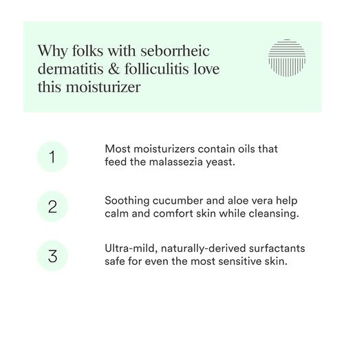 Dermazen Purifying Facial Cleanser - Steroid-Free & Malassezia-Safe for Red, Flaky Skin | 4 fl oz
