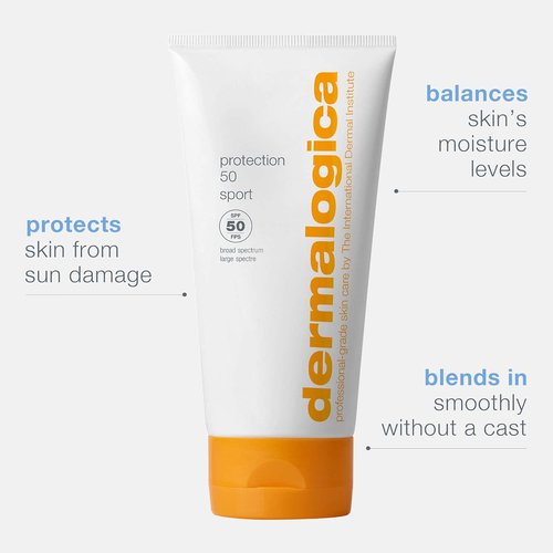 Dermalogica Protection 50 Sport Sunscreen SPF 50 - Broad Spectrum Lotion for Face & Body, 5.3 Fl Oz