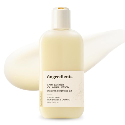 ONGREDIENTS Skin Barrier Calming Lotion - Lightweight Moisturizer for Dry, Sensitive Skin | Vegan Korean Skincare (7.43 fl Oz)