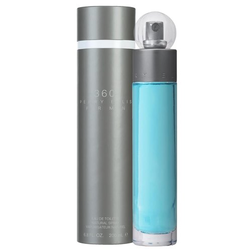 Perry Ellis 360° Eau De Toilette Spray for Men - Long-Lasting Cologne with Bergamot, Juniper & Musk - 6.8 fl oz (200 mL)