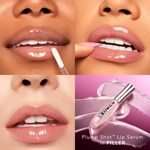 Buxom Plump Shot Lip Serum - Peptide-Infused Gloss with Hyaluronic Acid & Avocado Oil | 0.15 oz