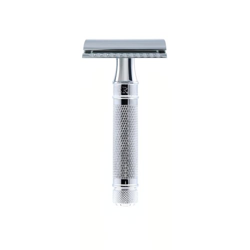 Edwin Jagger Classic Double Edge Safety Razor - Eco-Friendly Short Handle for Men & Women | Fits All DE Blades