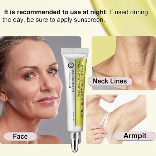 1 Packs Botoxmix & Vita-A Retinol Shot Wrinkle-Lift Tightening Cream, Anti Wrinkle, Pore Minimizer, Fine Lines, All Skin