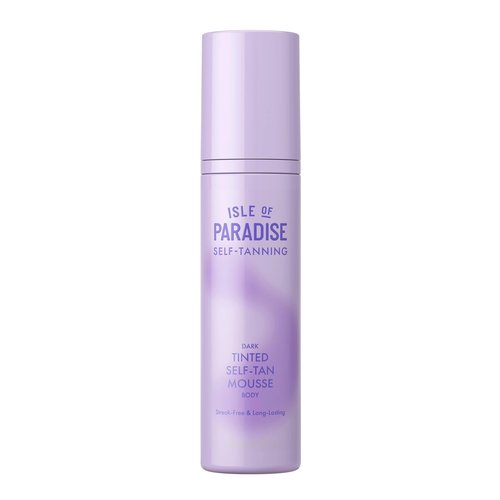 Isle of Paradise Tinted Self Tanning Mousse- Dark, Streak-Free Self Tanner, Natural-Looking & Lasts Up to 7 Days, Vegan & Cruelty Free Sunless Tanning Foam Mousse, 6.76 fl oz.