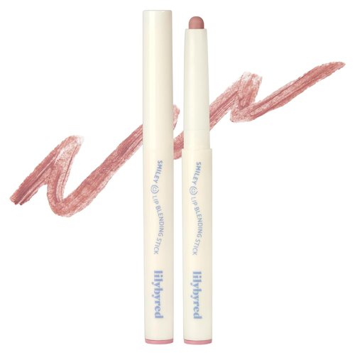 Lilybyred Smiley Lip Blending Stick - Korean 3-in-1 Lip Liner with Smooth Texture & Long-Lasting Matte Finish | 0.028 oz (01 Grin with Me)