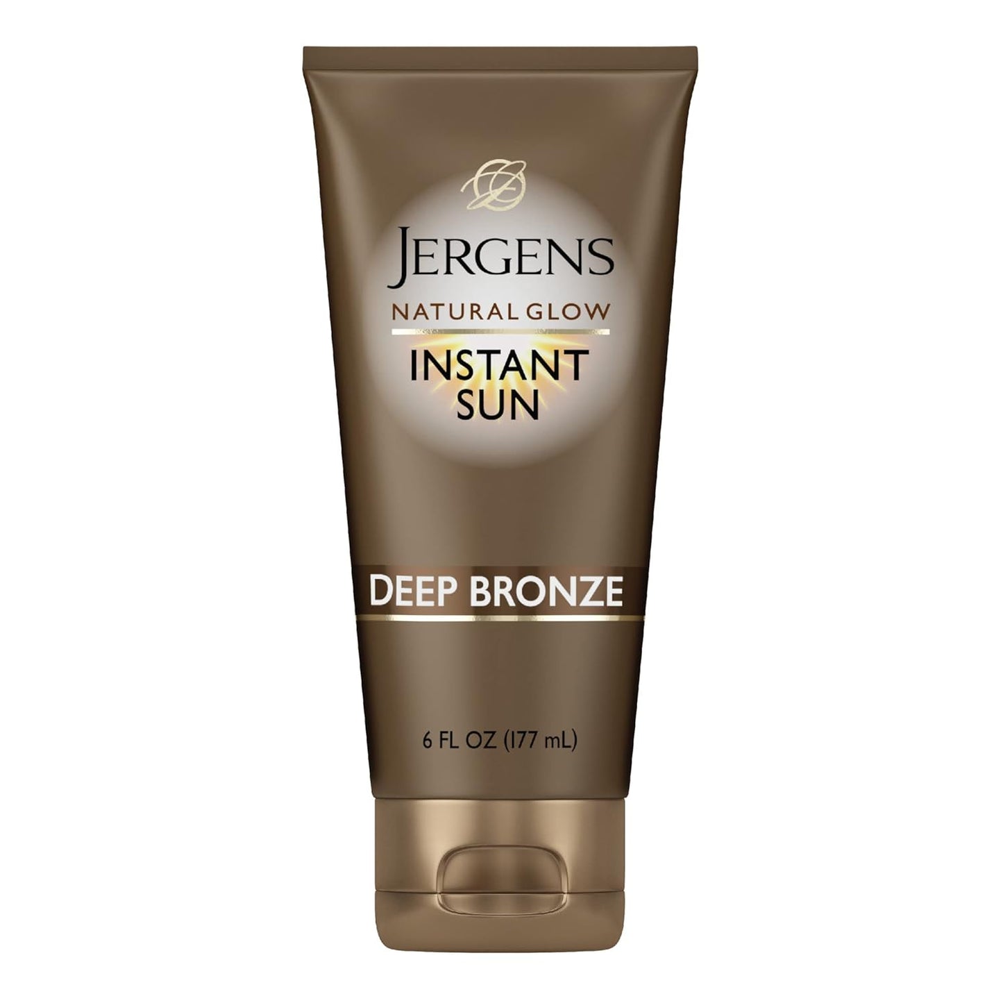 Jergens Natural Glow Tanning Moisturizer - Instant Sunless Bronzer for Deep Bronze Glow, 6 Oz