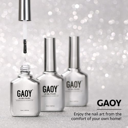 GAOY Matte Gel Top Coat for Gel Nail Polish, 16ml No Wipe Matte Finish for Long Lasting UV Light Cure Nail Art DIY