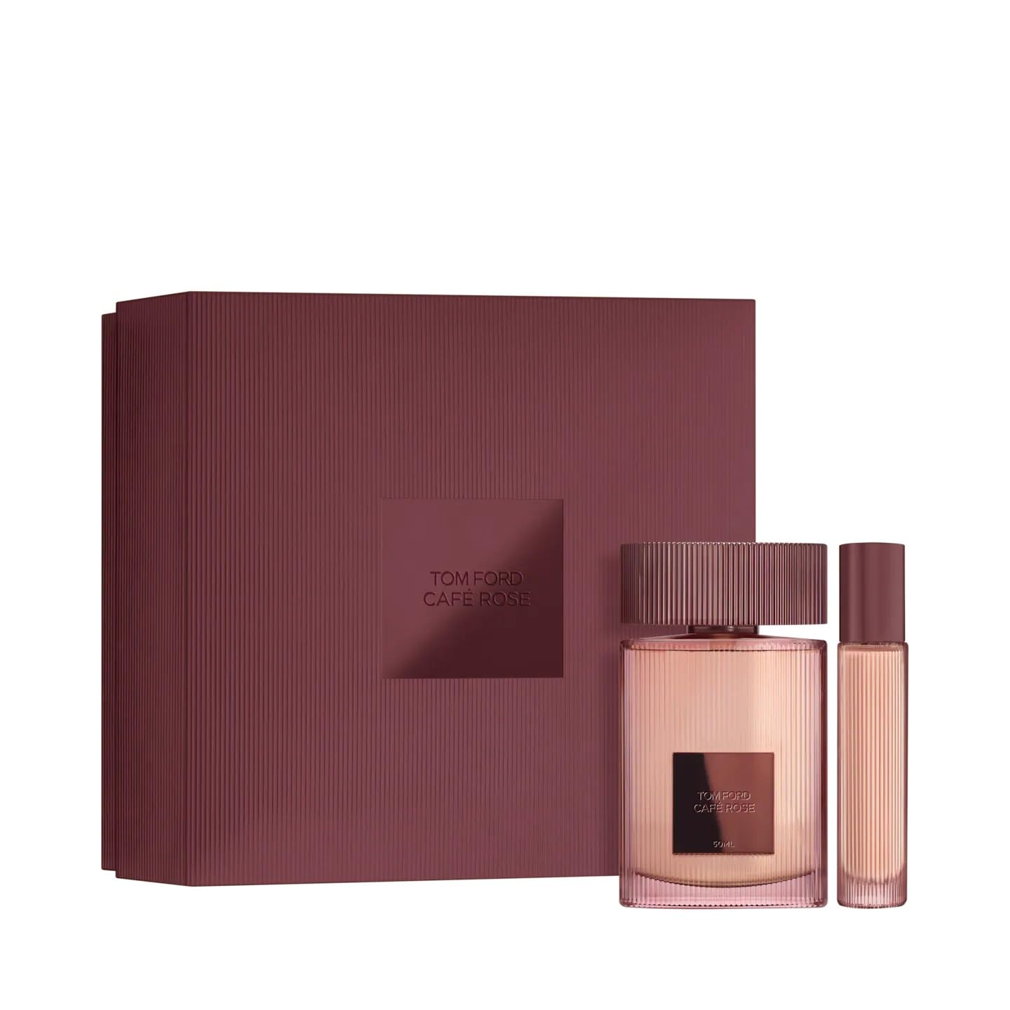 Tom Ford Cafe Rose Eau De Parfum Set - 1.7 Fl Oz & Travel Spray 0.34 Fl Oz | Luxurious Fragrance Duo