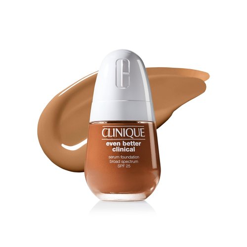 Clinique Even Better Clinical Serum Foundation - Full Coverage, Hydrating, SPF 25 | Oily Skin, Vitamin C & Hyaluronic Acid