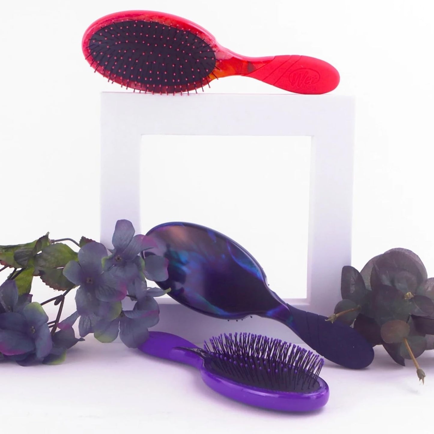 Wet Brush-Pro EasyGrip Detangler Hair Brush - Limited Edition Botanic Design, Purple/Multi, 1 Count