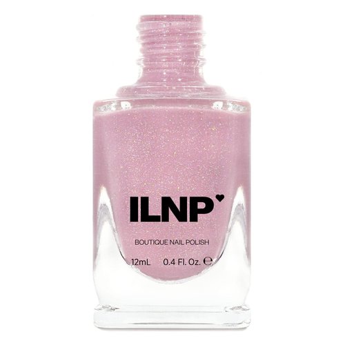 ILNP Sweet Pea - Holographic Sheer Jelly Nail Polish in Seashell Pink | Long-Lasting Shine