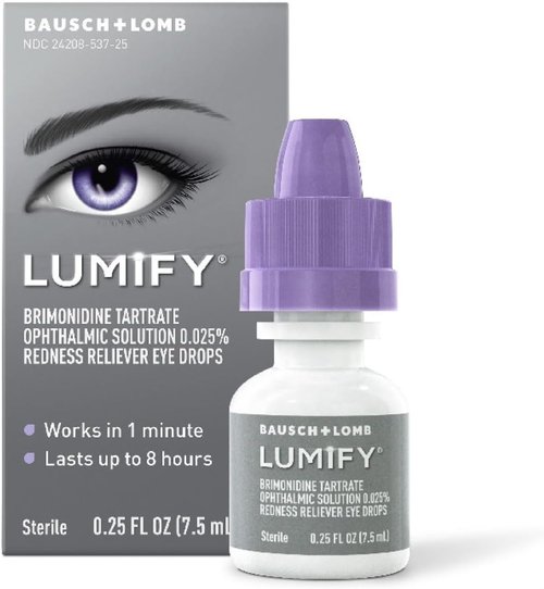 LUMIFY Eye Drops - Fast Redness Relief for Brighter Eyes | Works in 1 Minute, Lasts 8 Hours, 0.25 Fl Oz