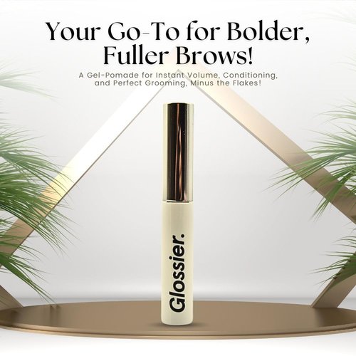 Glossier Boy Brow Volumizing Eyebrow Gel-Pomade - Medium-Dark Brown for Fuller Brows