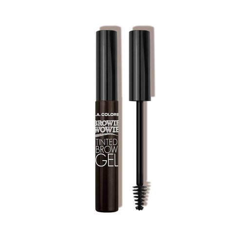L.A. COLORS Browie Wowie Brow Tinted Gel - Dark Brown for Effortless, Defined Brows