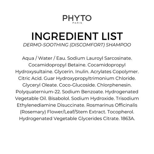 PHYTO Scalp Solutions Anti-Itch Shampoo - Soothing Relief for Sensitive Scalp - 8.45 fl oz