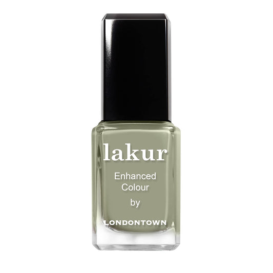 LONDONTOWN lakur Nail Polish - Chip-Resistant, Non-Toxic, Conditions & Hydrates Nails | Glossy Jade Green, Sedona, .40 fl oz
