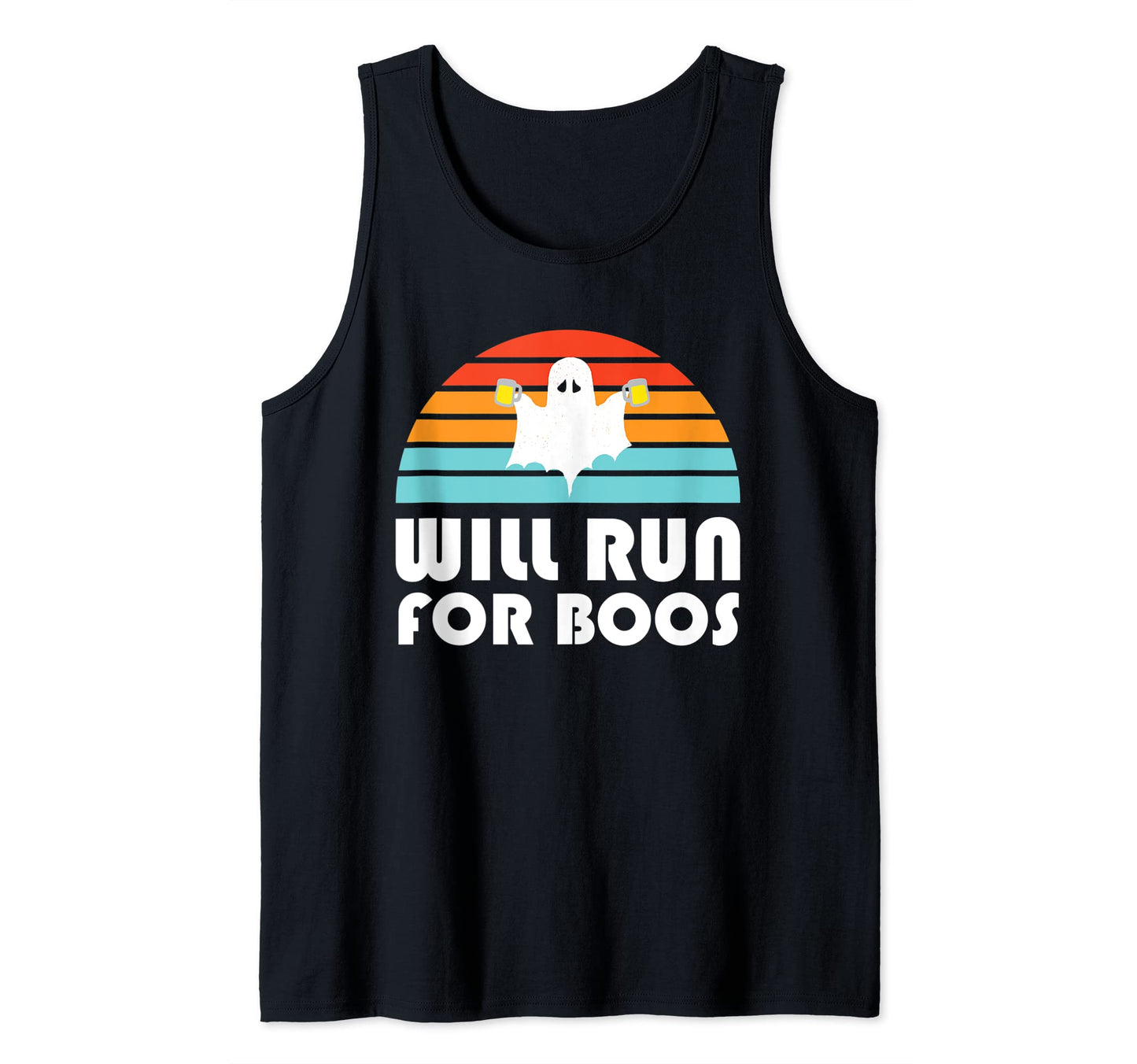 Halloween Running Will Run For Boos Beer Tank Top