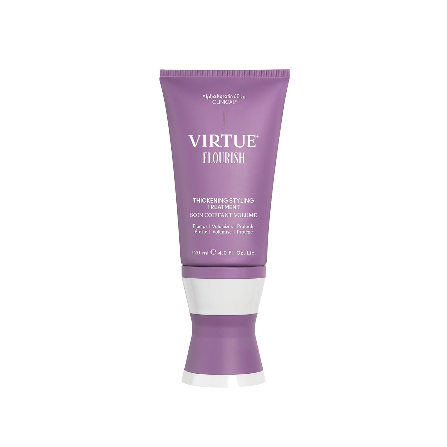 VIRTUE Flourish Hair Thickening Treatment - Volumizes & Strengthens Fine Hair | 4 Fl Oz