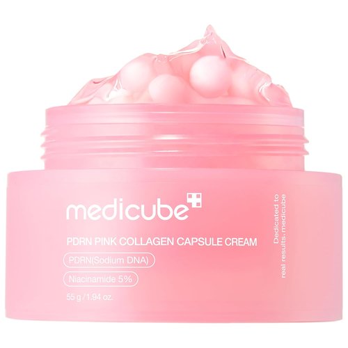Medicube Capsule Cream - Salmon DNA PDRN & Niacinamide | Lightweight Moisturizer for Even Skin Tone | 1.94 oz
