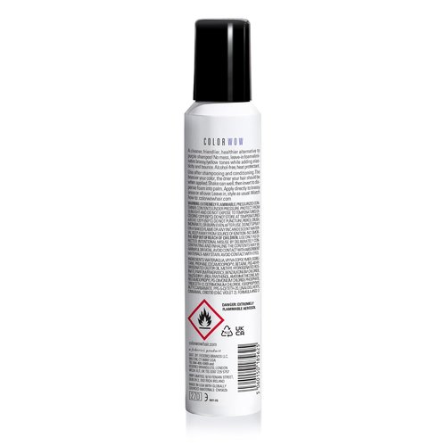 COLOR WOW Color Control Purple Toning Foam - Eliminate Brassiness in Blonde & Gray Hair, Alcohol-Free Formula