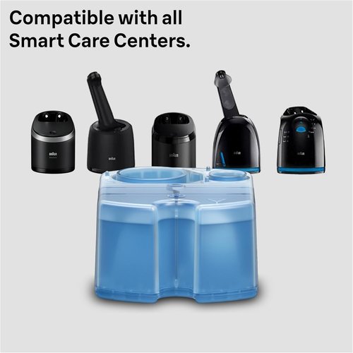 Braun Clean & Renew Refill Cartridges - Replacement Shaver Cleaner Liquid Solution, 10-Pack