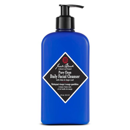 Jack Black Pure Clean Daily Facial Cleanser - 2-in-1 Men's Face Wash & Toner, 8 oz