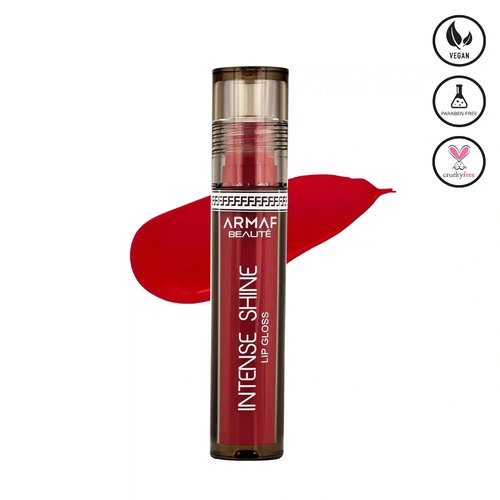 Armaf Beauté Intense Shine Lip Gloss - Moisturizing, Non-Sticky Formula for High Shine | Cherry, 3.2g/0.11 oz