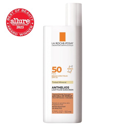 La Roche-Posay Anthelios 50 Mineral Tinted Sunscreen - Ultra Light Fluid, 50ml/1.7oz (Pack of 2)