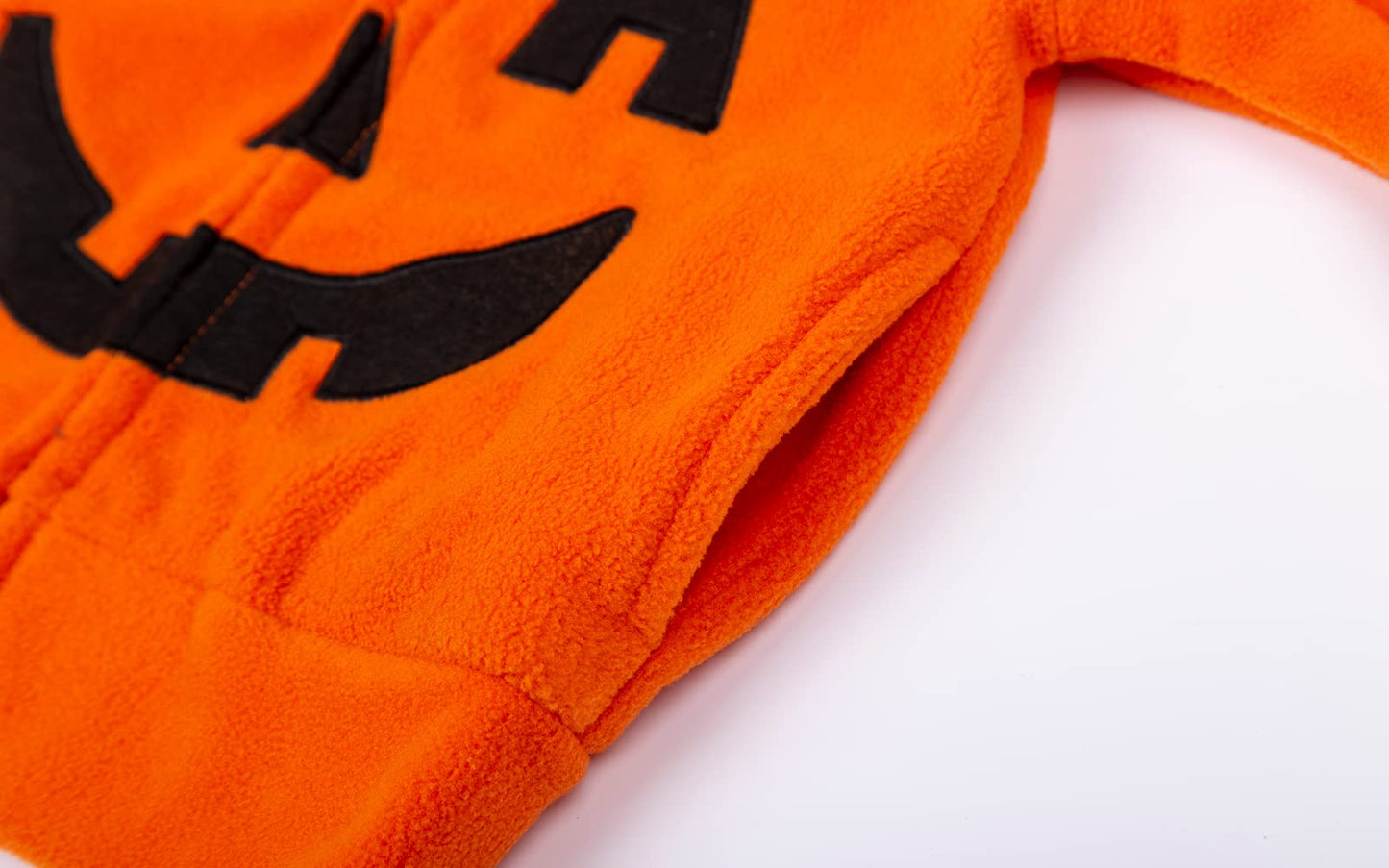 Mud Kingdom Baby Boys Girls Pumpkin Fleece Hoodies Sweatshirts Full Zipper Long Sleeve Happy Halloween Orange 18-24 Months