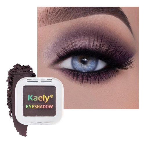 Kaely Smokey Plum Eyeshadow - Matte Purple Powder for Older Women | Lightweight & Pigmented, 15g
