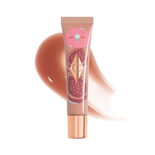 Charlotte Tilbury Healthy Glow Nectar Lip Oil - Sheer Tinted Gloss with Hyaluronic Acid & Vitamin E for High-Shine Hydration