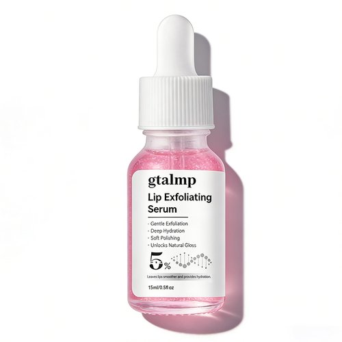 gtalmp PHA 5% Exfoliating Lip Serum - Gentle Overnight Treatment for Dry, Flaky Lips, Hydrating Lip Exfoliator & Primer for Smoother, Softer & Plump-Looking Lips (1)