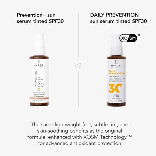 IMAGE Skincare Daily Prevention Sheer Mineral Sun Serum - SPF 30 Tinted Sunscreen, 1 Ounce